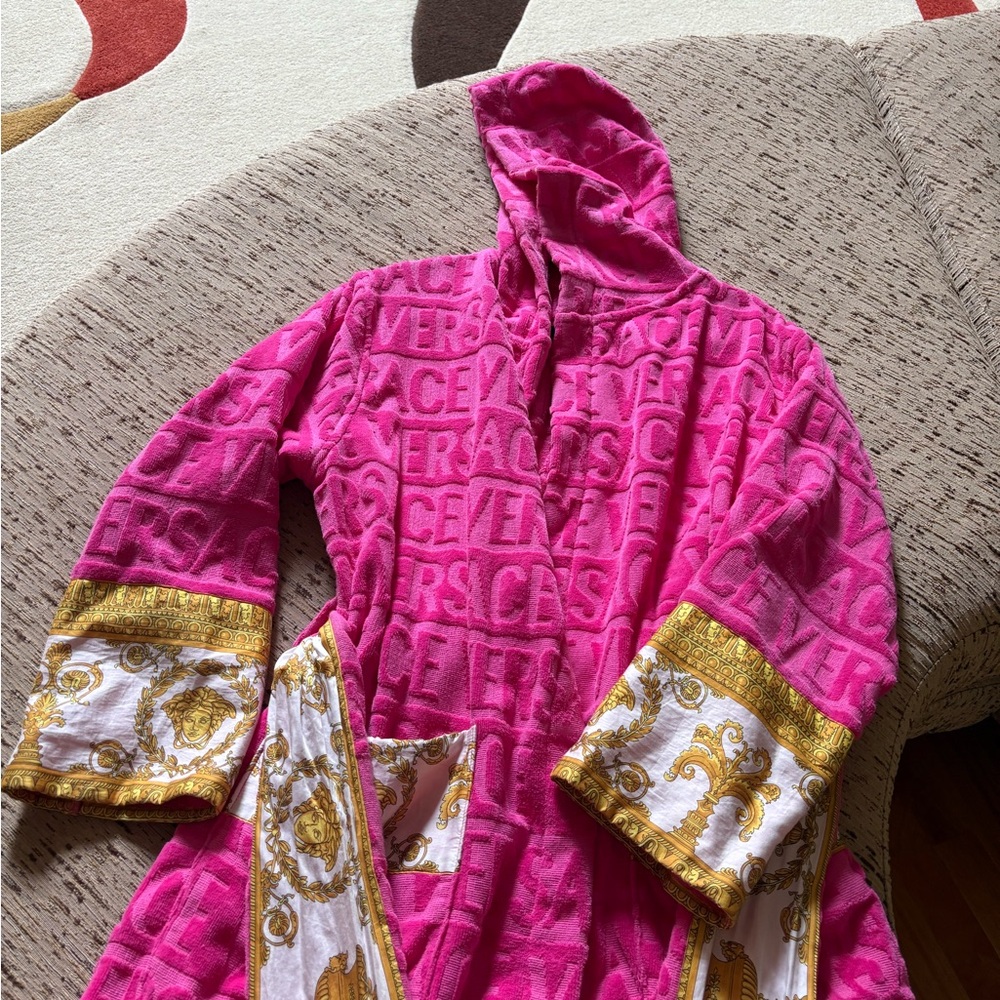 Versace Baroque Short Bathrobe - Picture 3 of 4